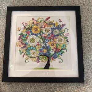 Colorful Framed Tree Art